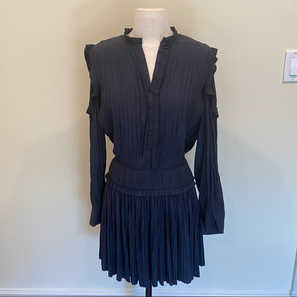 Joie Navy Blue drop waist mini dress